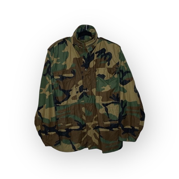 Vintage: Golden Mfg ☮︎︎ Military M65 Field Jacket ☮︎︎ Camoflague Original Issue - Picture 2 of 16